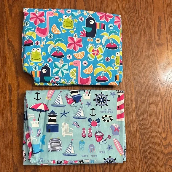 NWOT UA Scrubs Beach Theme Scrub Tops Set of 2, Size XL - Picture 2 of 3